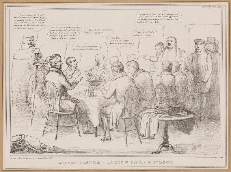 Coach dinner   castle inn   windsor npg d46344