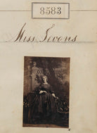 Miss Sevons? NPG Ax58406