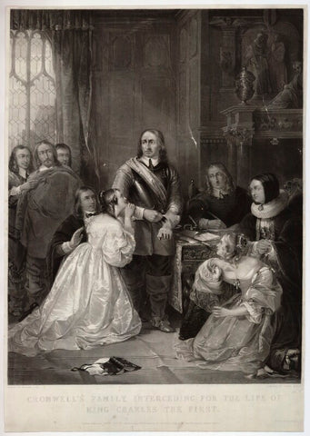 'Cromwell's family interceding for the life of King Charles the First' NPG D32080