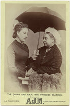 Princess Beatrice of Battenberg; Queen Victoria NPG x76537