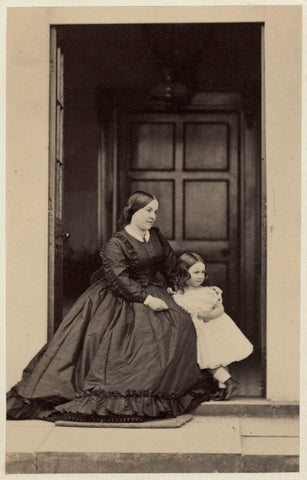 Louisa Matilda (née Harris), Lady Castlemaine with child NPG Ax46434