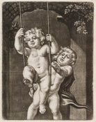 Two putto playing on a swing NPG D11793