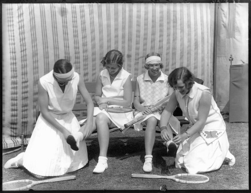 'south african lawn tennis players in bare legs' npg x124590