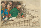 'The Corsican and his blood hounds at the window of the Thuilleries looking over Paris' (Napoléon Bonaparte) NPG D15894