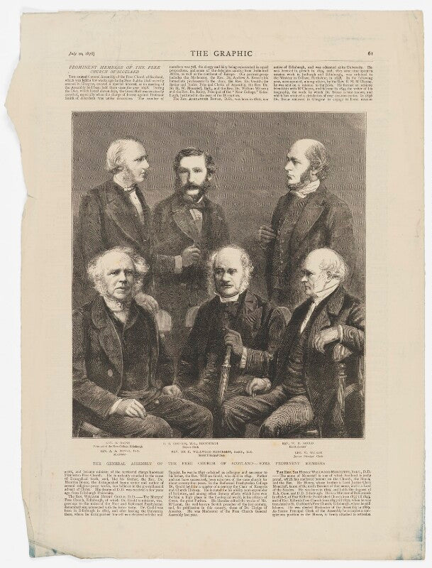 'the general assembly of the free church of scotland   some prominent members' npg d45898