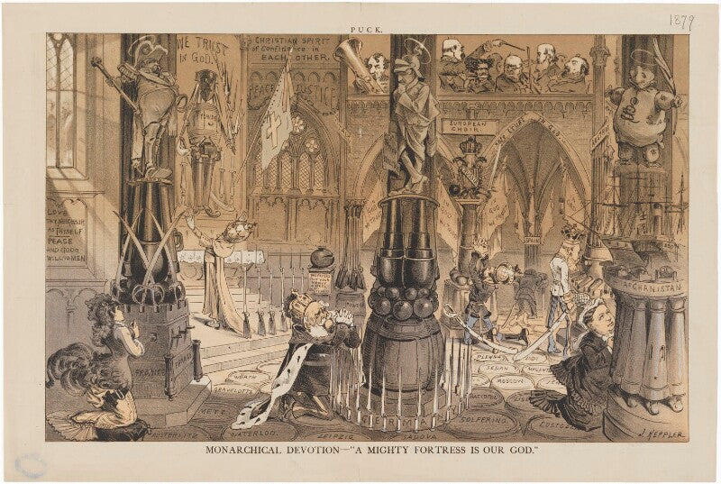 'monarchical devotion   "a mighty fortress is our god"' npg d33659