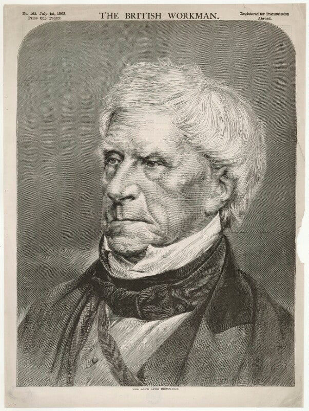 Henry brougham, 1st baron brougham and vaux npg d32208