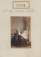Probably Muriel Lily Pares (née Webster) with her nurse, possibly Charlotte Pigram NPG Ax51652