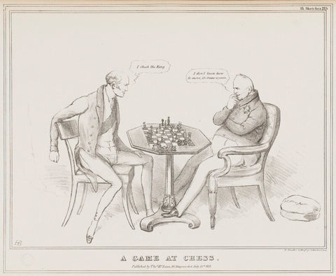 A Game at Chess (Charles Grey, 2nd Earl Grey; King William IV) NPG D41150