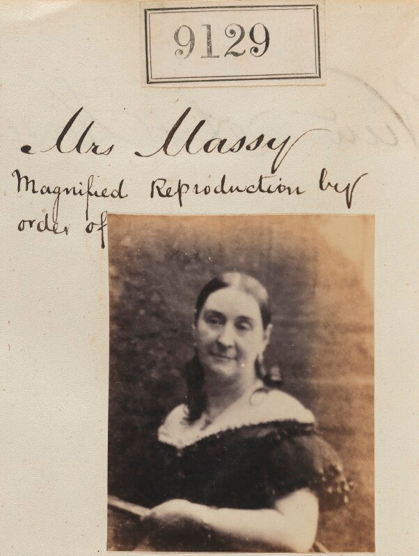 Unknown woman ('reproduction by order of mrs massy') npg ax58951