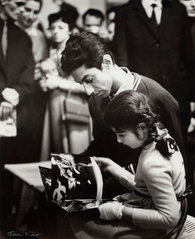 Sergo anastasi mikoyan with young girl npg x134869