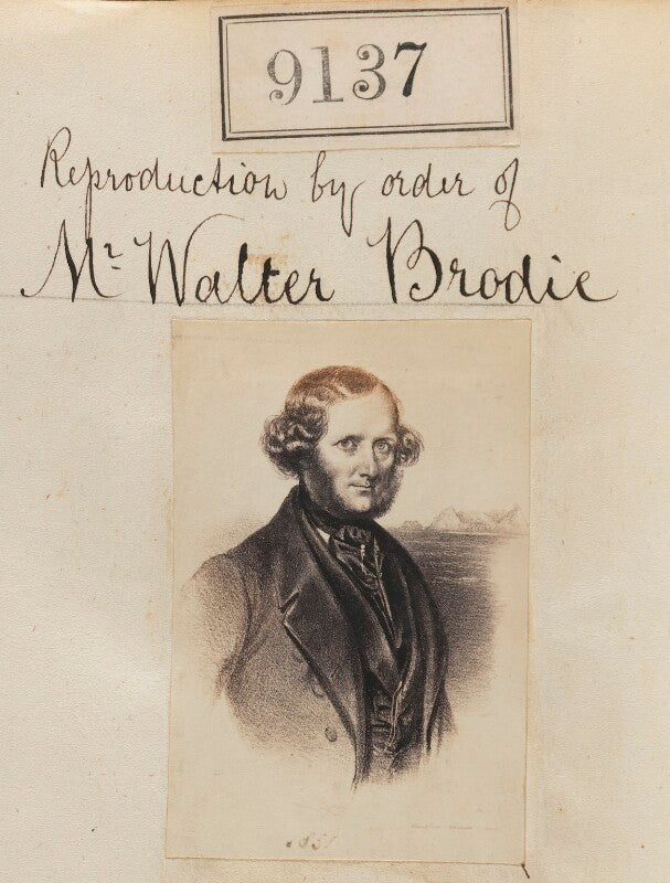 Unknown man ('reproduction by order of mr walter brodie') npg ax58959