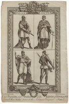 Portraits and Dresses of the Kings of England, (with their Arms), prior to the Norman Conquest Plate 7 NPG D8869