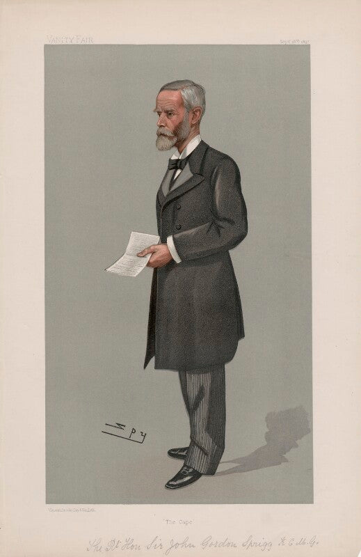 Sir (john) gordon sprigg ('men of the day. no. 691.') npg d44873