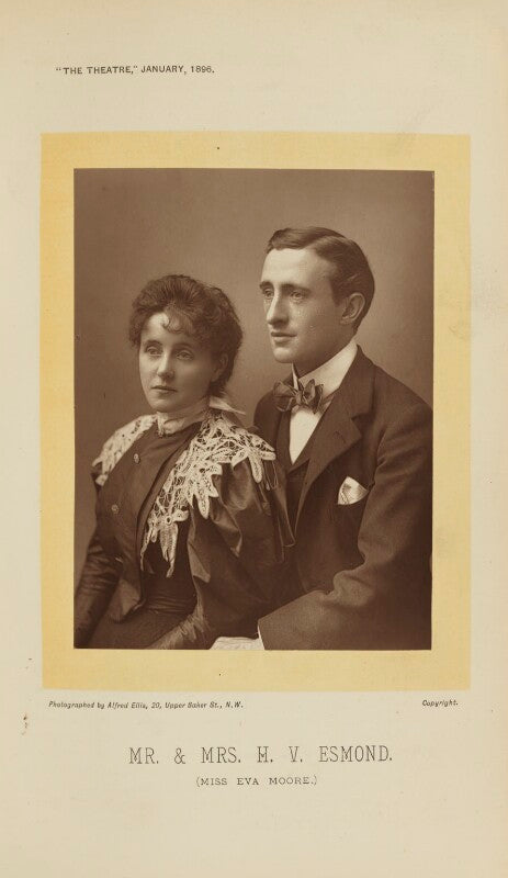 Eva moore; henry vernon esmond (harry esmond jack) npg ax28883