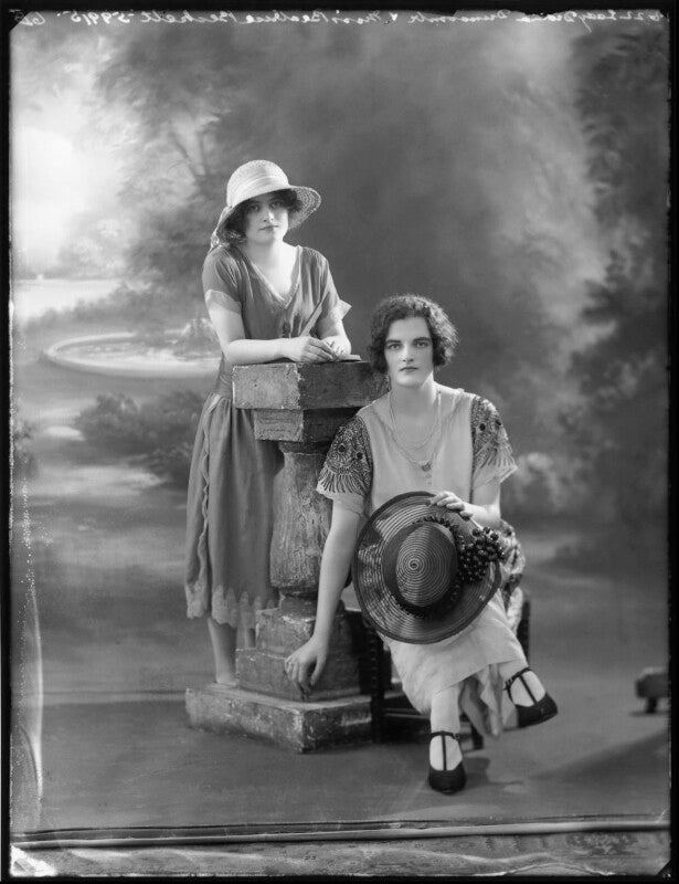 Beatrice eden (née beckett); lady (mary) diana worthington (née duncombe) npg x121621