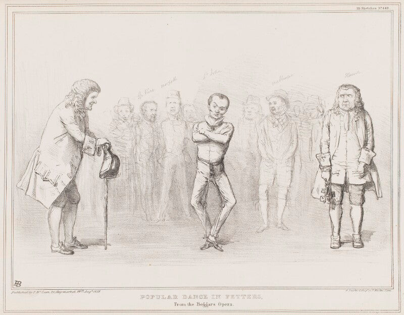Popular dance in fetters, from the beggars opera npg d41383