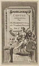 'Contes Moraux, par M. Marmontel, de l'Academie François Tom. 1' NPG D15431