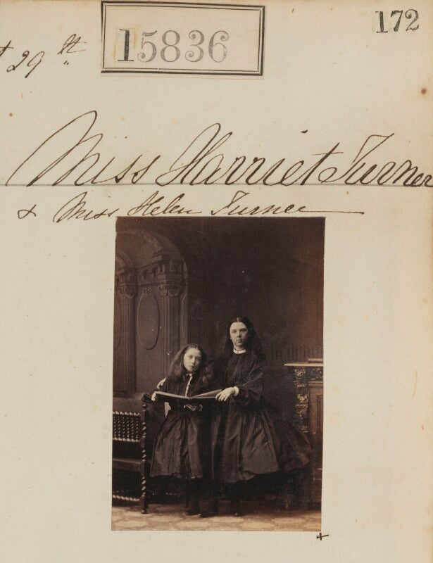 Miss harriet turner; miss helen turner npg ax63766