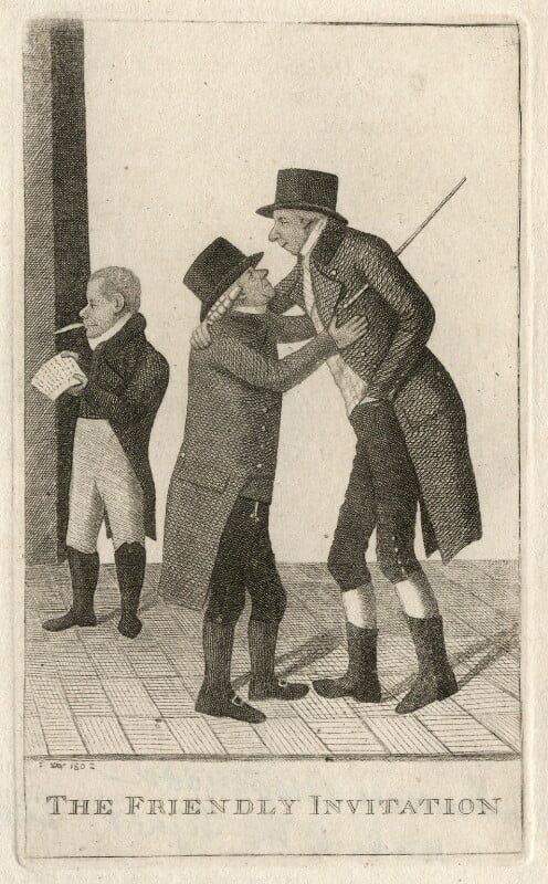 'the friendly invitation' (george hunter; james hunter; francis anderson) npg d16624