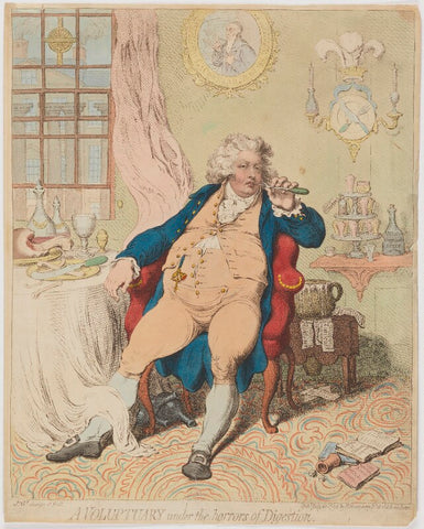 'A voluptuary under the horrors of digestion' (King George IV) NPG D33359