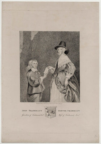 Hester Tradescant (née Pooks) and her step-son John Tradescant NPG D30637