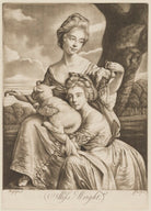 The Bradshaw Sisters (Anne Porter Bouch (née Bradshaw); Frances Bradshaw), engraved as the Misses Wright NPG D35810