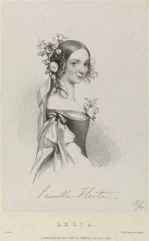 Priscilla Horton as Lelia in 'Amilie' NPG D22087