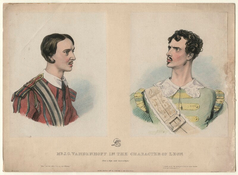 John george vandenhoff as leon in 'rule a wife and have a wife' npg d4565