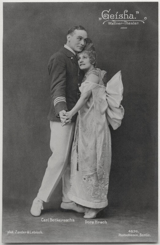 Karl beckersachs and dora hrach in 'geisha' npg x138910