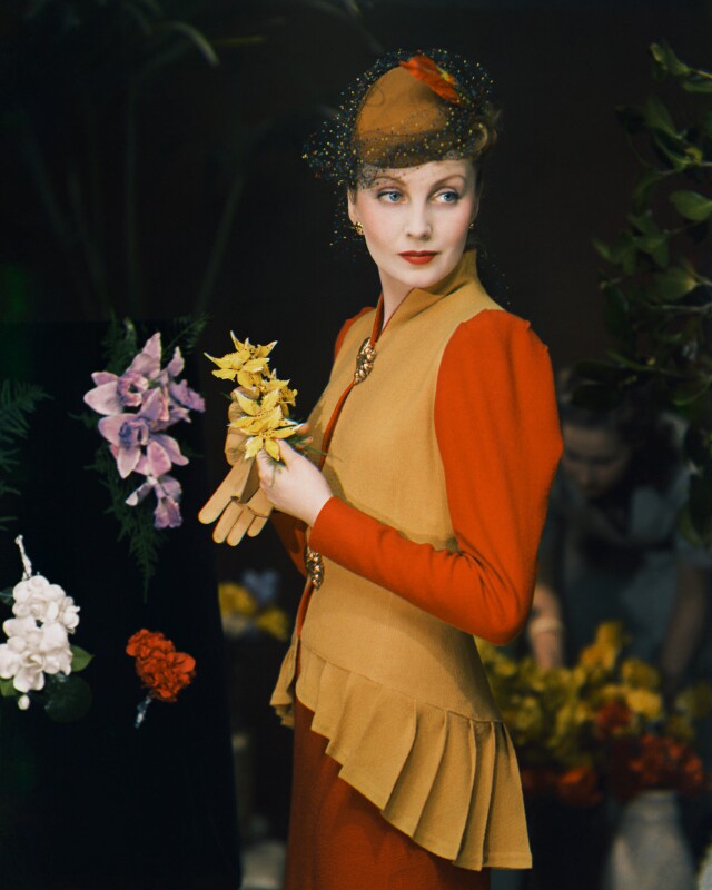 Orchids (model is wearing suit and hat by christabel russell ltd) npg x220749