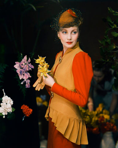 Orchids (model is wearing suit and hat by Christabel Russell Ltd) NPG x220749