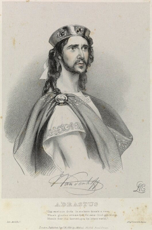 John george vandenhoff as adrastus in 'ion' npg d22097