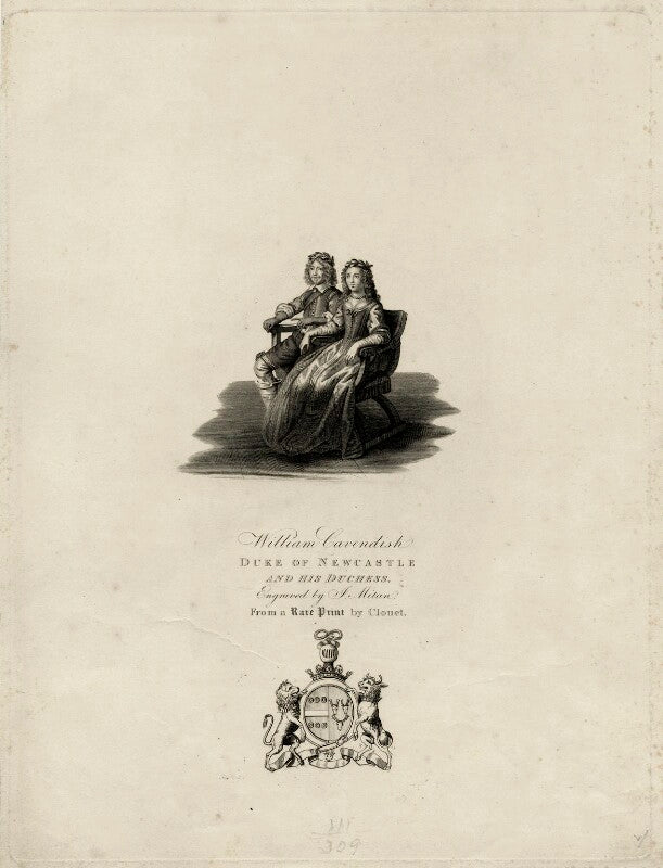 William cavendish, 1st duke of newcastle upon tyne and margaret cavendish (née lucas), duchess of newcastle upon tyne npg d28779
