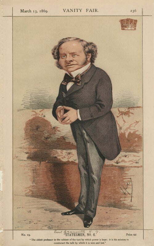 Granville george leveson gower, 2nd earl granville ('statesmen, no. 6' npg d43370