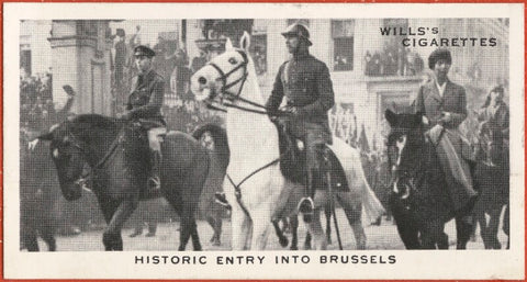 'Historic Entry into Brussels' (King George VI; King Albert I of Belgium; Elisabeth of Bavaria, Queen of Belgium) NPG D47272