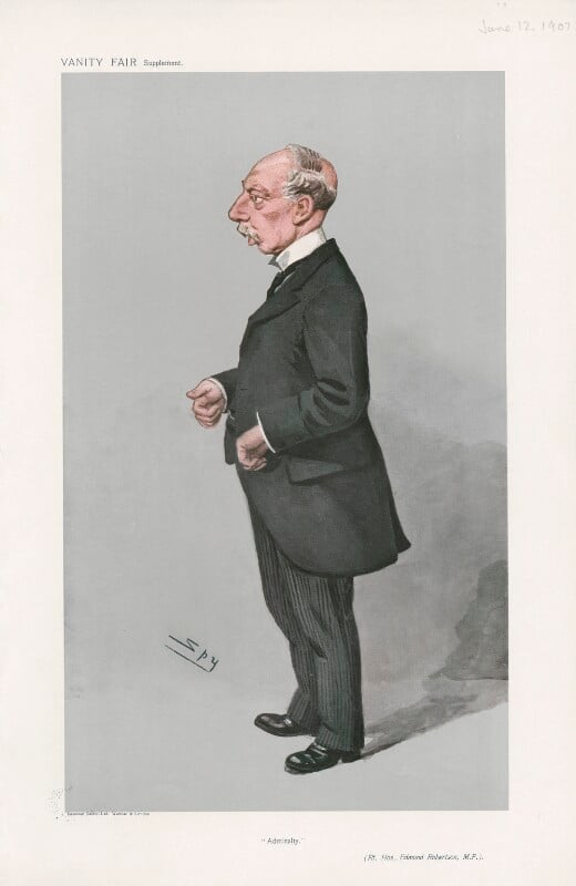 Edmund robertson, 1st baron lochee ('men of the day. no. 1070. "admiralty."') npg d45384