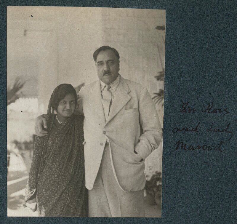 Lady masood; sir ross masood npg ax143765