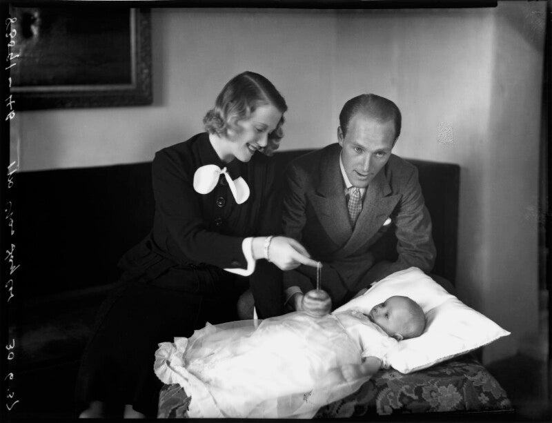 Constance ada (née shotter), lady taylor and sir charles stuart taylor with their son, charles maxwell kirwan taylor npg x153086