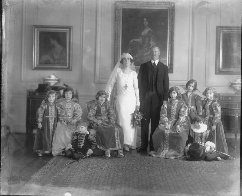 Joan alice katherine (née dickson poynder), lady altrincham; edward william macleay grigg, 1st baron altrincham npg x31662