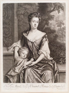 Mary Butler (née Somerset), Duchess of Ormonde and her son Thomas, Earl of Ossory NPG D11593