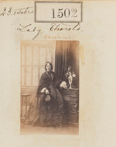 Elizabeth Frances (née Hildyard), Lady Thorold NPG Ax50897