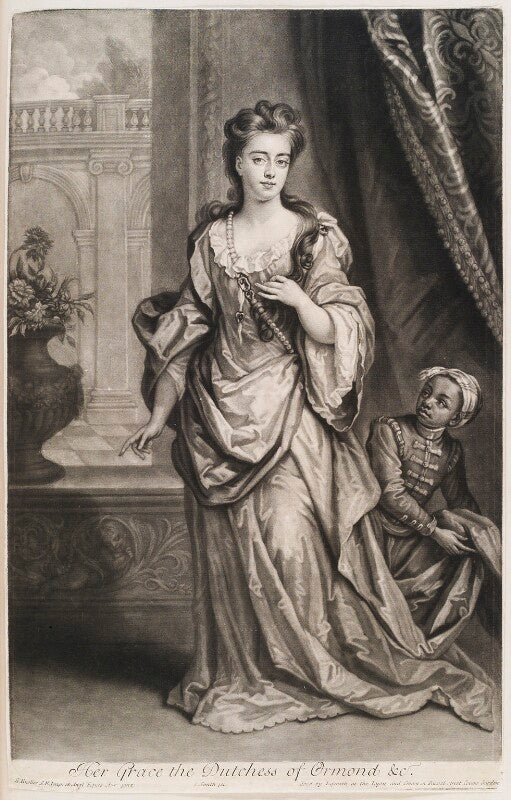 Mary butler (née somerset), duchess of ormonde and an unknown boy npg d11551