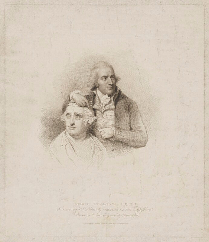 Joseph nollekens with a bust of charles james fox npg d38983
