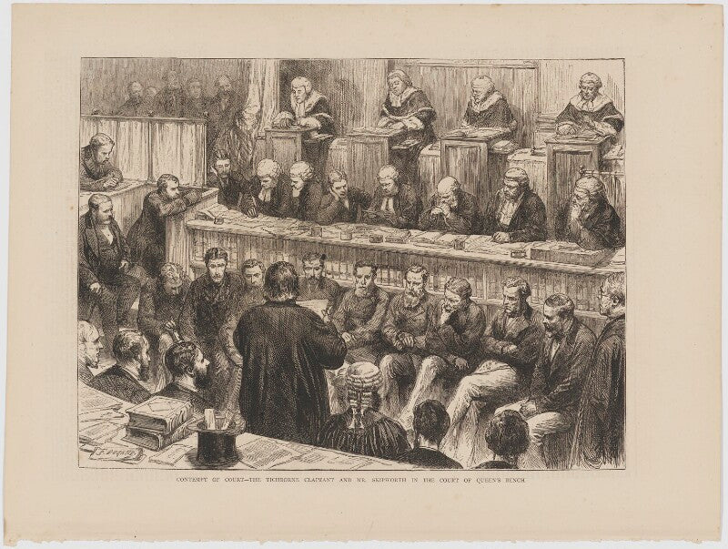 Contempt of court (includes arthur orton; george borman skipworth; colin blackburn, baron blackburn of killearn and 34 other figures) npg d42341
