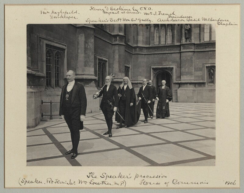 'the speaker's procession' npg x134418