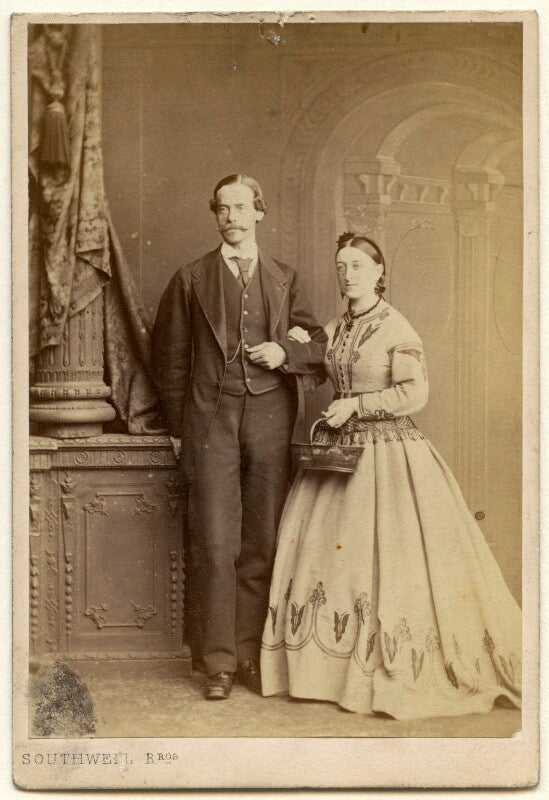 Lewin bentham bowring; katharine bowring (née bellasis) npg ax46976