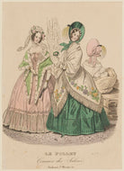 Dinner and concert or opera dresses, autumn 1837 NPG D47728