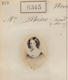 Mrs Parker ('Reproduction By order of Mrs Parker') NPG Ax56290