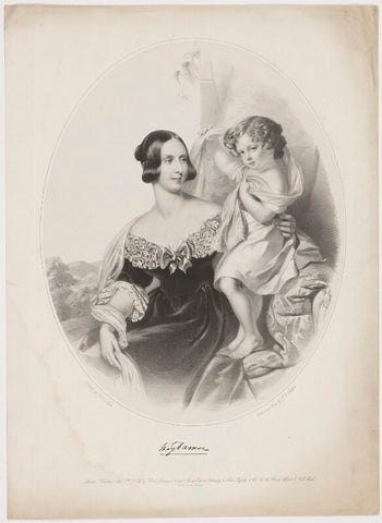 Mary Georgiana Emma Dawson Damer (née Seymour); Lionel Seymour William Dawson-Damer, 4th Earl of Portarlington NPG D34837